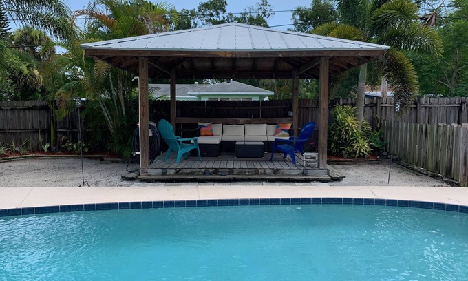Vero Beach Casa | Pool side vibes at the Treasure Coast Cabana!