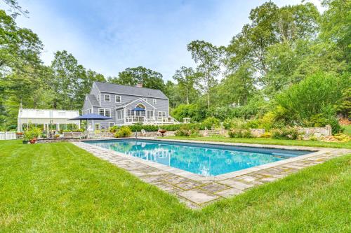 Stevenson Casa | Pool, Sunroom and Gardens Luxe Sandy Hook Home!
