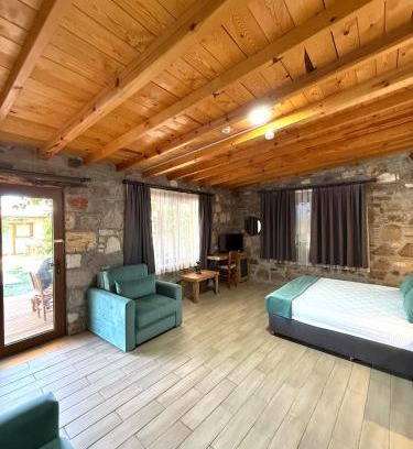 Ayvalik Apartamento | Poolside Family Stone Studio and Breakfast Included