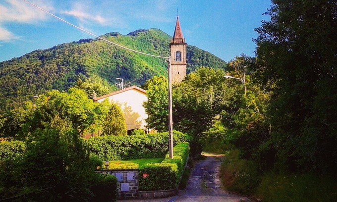 Pavana Casa | Porretta Casa: casa de vacaciones en Porretta Terme con jardín panorámico