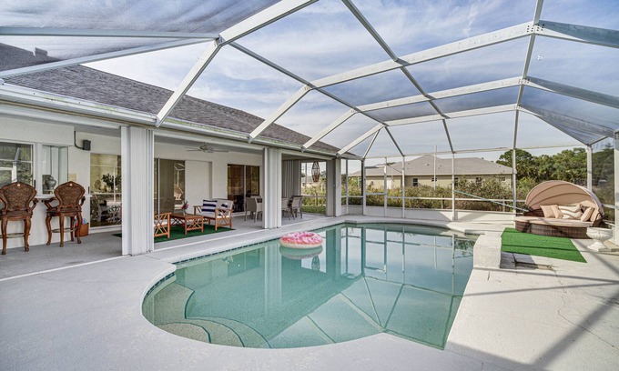 Port Saint Lucie Casa | Port St Lucie Canal-Front Home w/ Heated Pool!