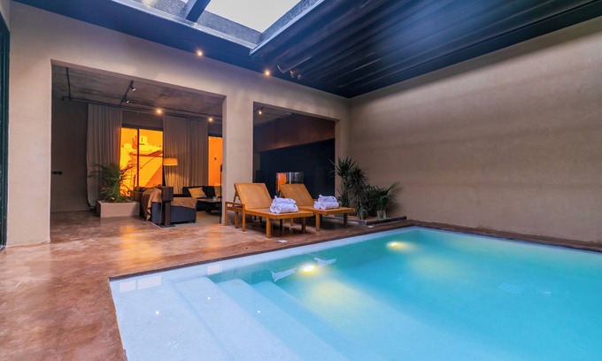 Riyadh Chalet De Esquí | Portal Chalets With Private Pool-Al Arid