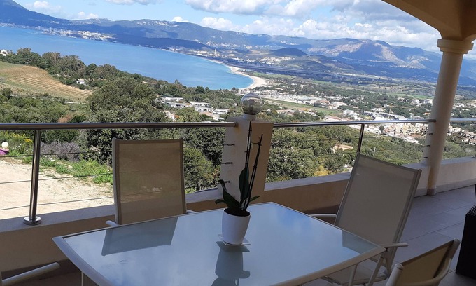 Grosseto-Prugna Villa | PORTICCIO Parte superior de la villa, vista panorámica - Mar / montaña impresionantes 7 personas