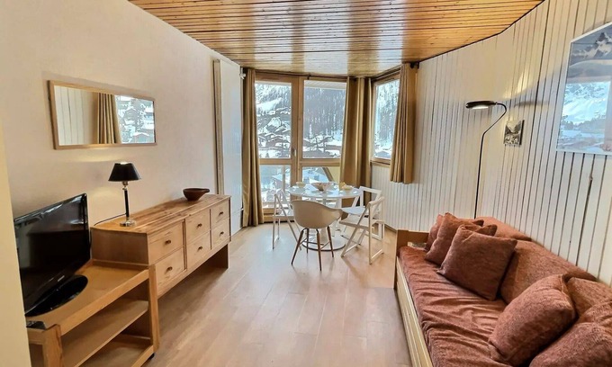 Le Cret Apartamento | Portillo Residence - Charming studio for 4 people with unstoppable south view