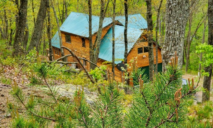 Green Spring Cabina | Potomac Cabin: Riverfront, 7 acres, sleeps 14, hot tub, Starlink