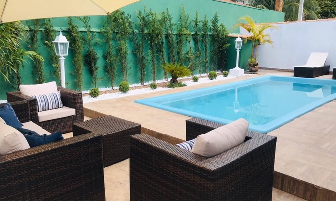 Parque Oasis Casa | Pousada Suite con piscina, aire acondicionado y Netflix - 100 metros del mar