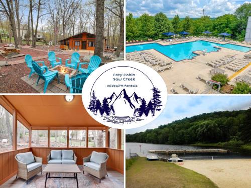 Bushkill Casa | Premier Cozy Cabin - Free Amenities & Comm Indoor Pools