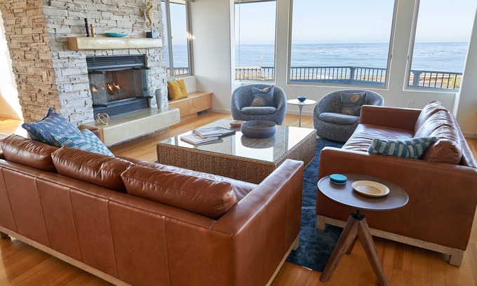 San Simeon Casa | Retiro de la playa de Moonstone Premier con impresionantes vistas