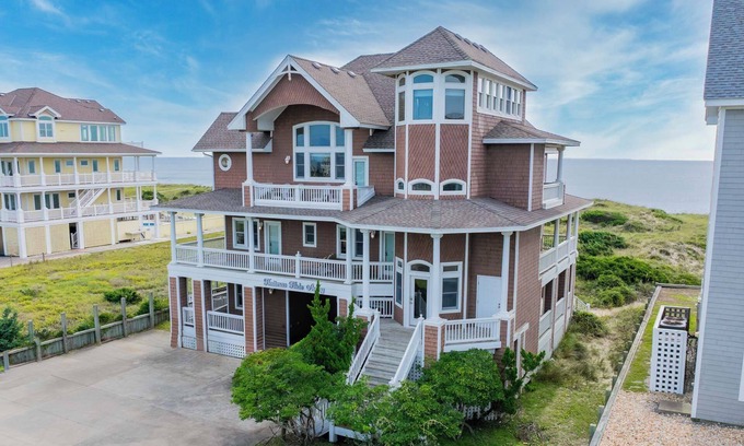 Hatteras Casa | Frente al mar en Hatteras Hideaway w / Elevator, piscina, jacuzzi, sala de juegos, se admiten perros