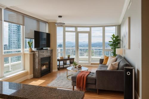 Coal Harbour Apartamento | Premium 2 BR Apartment with Floor-to-Ceiling Windows Coal Harbour