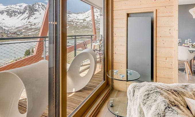 Tignes le Lac Apartamento | Apartamento PREMIUM 4* 5 piezas, 8 pers, balcón, servicio hotelero, wifi, Tignes