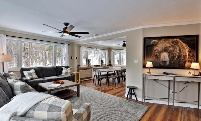 Central Vermont- Killington Casa | Premium 5 bedroom, pet friendly private home with hot tub 3 miles from the Skyship Bear
