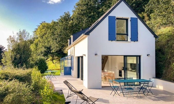 Saint-Jean-du-Doigt Casa | Casa con estación de carga, bahía de morlaix