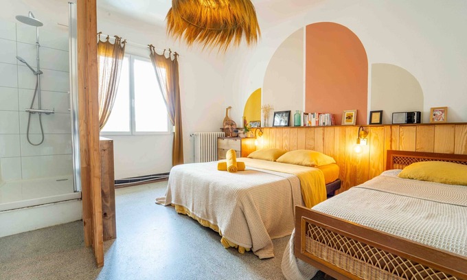 Biscarrosse Plage Casa | Habitacion Doble-Premium-Baño privado con ducha-Sin vista-Mama