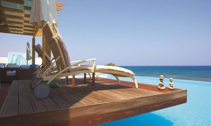 South Rhodes Villa | Presidential Beach Villa Sea View + Pool – 6 Guests