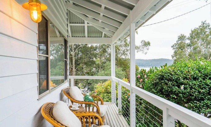 Pretty Beach Central Coast Cabaña | Pretty Beach Cottage con vistas a la Bahía de Hardys