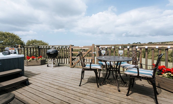 Newquay Cabaña | The Piggery at Goonwinnow - para 4 personas en 2 habitaciones