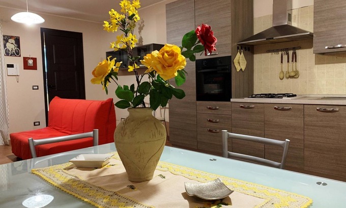 Avola Apartamento | Pretty Holiday House Anna en Avola con WI. Fi. a unos pasos del mar
