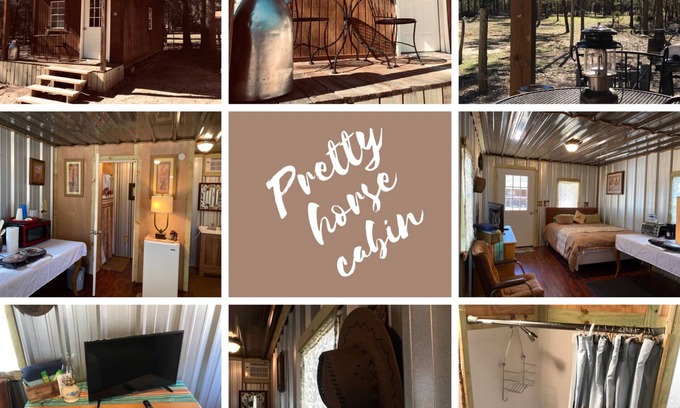 Willis Cabina | Pretty horse cabin in the woods