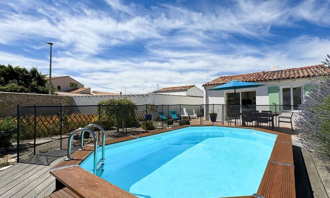 Rivedoux-Plage Casa | Pretty house with swimming pool, garden