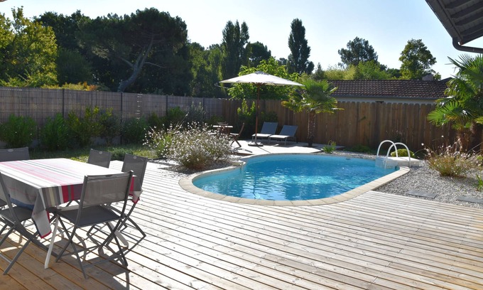 La Teste-de-Buch Casa | bonita casita con piscina privada