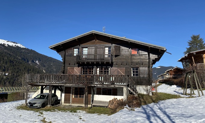 Les Contamines-Montjoie Chalet De Esquí | Bonito chalet de madera de Saboya, a 5 minutos del centro del pueblo, terraza orientada al sur