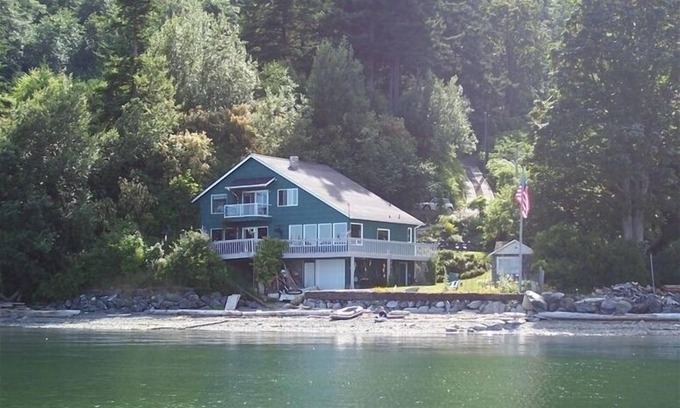 Lummi Island Casa | Playa privada Inicio al borde del agua - Disfrute!