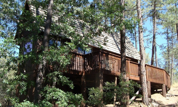 Prescott Cabina | Cabina privada escondite en 1 acre; 5 minutos del centro de Prescott