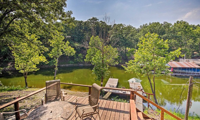 Eucha Casa | Private Fishing Dock: Grand Lake Home