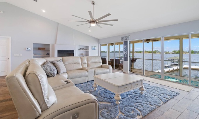 Harold Casa | Private Gated Bayfront Home With Panoramic Water Views & Private Dock
