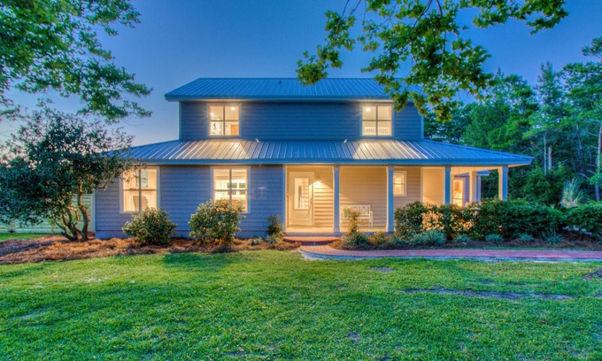 Santa Rosa Beach Casa | ¡Nuevo! Piscina privada climatizada. 2 master suites. 4 br; 4 1/2 bth; caminar a la playa, 30A