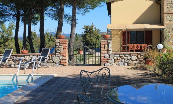 Ficulle Casa | Casa privada y piscina privada con vistas panorámicas de 360 grados de Umbría y Toscana