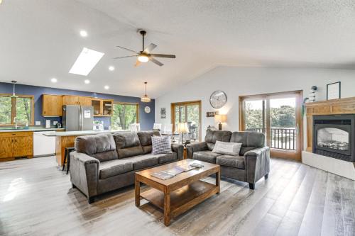 Spicer Casa | Private Lakefront Retreat with Hot Tub, Deck and Views