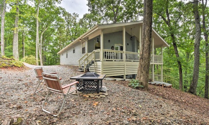 Hayesville Casa | Private Mountaintop Escape with Wraparound Deck