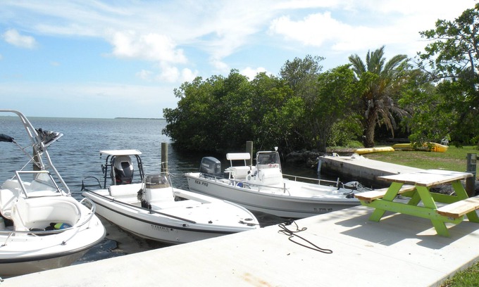 Cudjoe Key Cabaña | Cabaña privada frente al mar con muelle, piscina a pocos minutos de Key West.