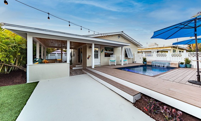New Town Casa | Private Paradise with Heated Waterfall Pool