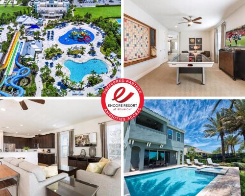 West Kissimmee Casa | Private Pool And Game Room With Waterpark & Resort Access At Encore Resorts Reunion - 141La