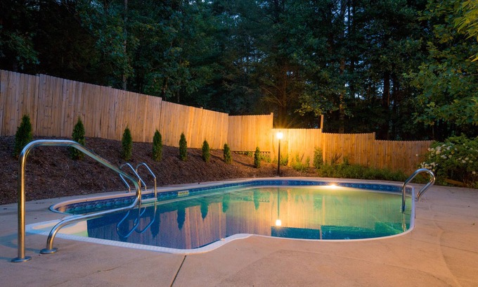 Fairview Casa | Private Pool & Hot Tub on Serene Wooded Lot