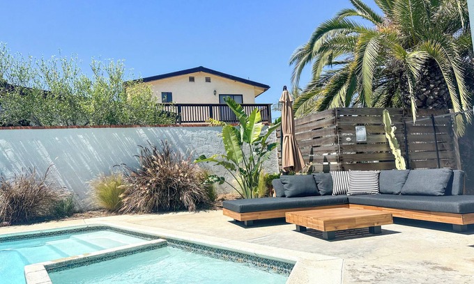 Fire Mountain Casa | Private Pool, Hot Tub & Big Backyard | Sunny Oceanside Oasis