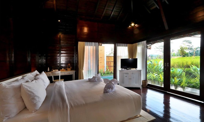 Kenderan Villa | Villa con piscina privada con vistas al campo de arroz