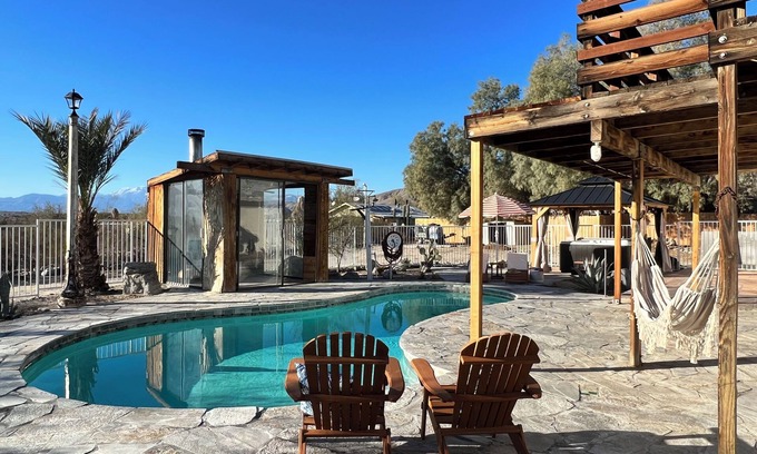 Desert Hot Springs Casa | Private ranch getaway perfect for stargazing, relaxing by pool, going in spa.