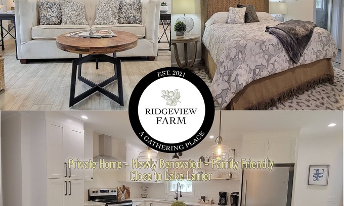 Flowery Branch Casa | Private Retreat - Renovated - Close to Lake Lanier and Road Atlanta