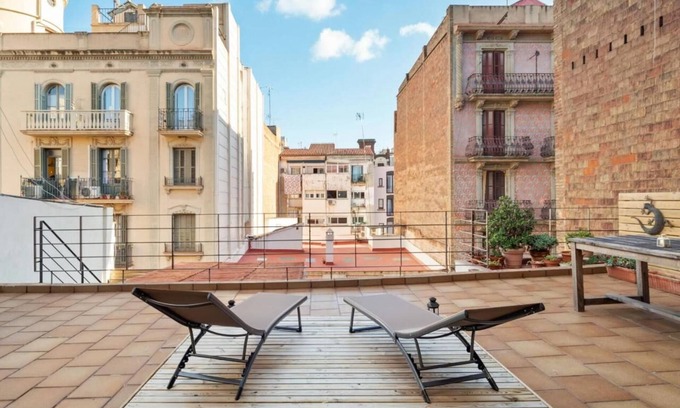 El Poble-sec Apartamento | Private Terrace Dishwasher 3 Bedrooms
