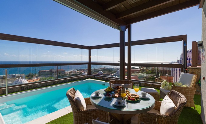 San Agustin Villa | Villa privada con piscina y espectaculares vistas panorámicas al mar Atlantico