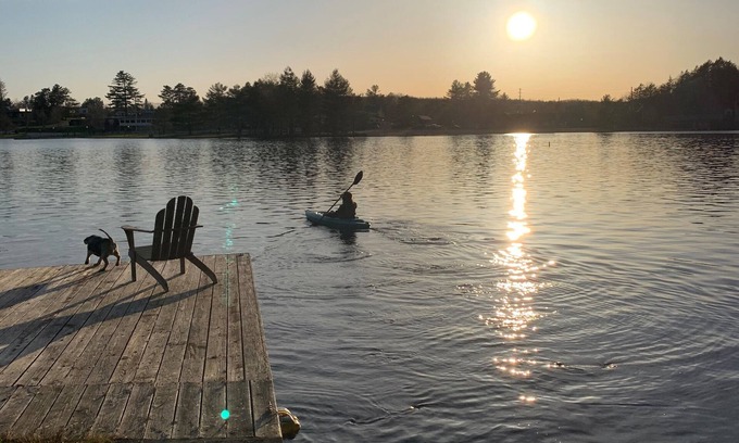 Old Forge Casa | Private waterfront spacious home, 1/4 mile to Water Safari & 1/3 mile to village