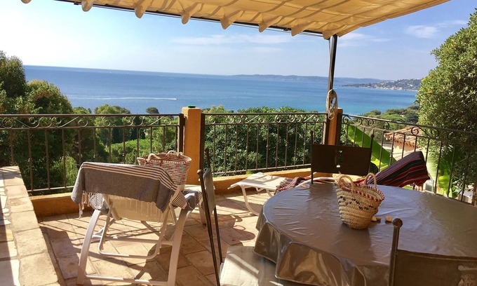 Plage de la Garonnette Casa | MAS PROVENZAL Con piscina climatizada playa 400 m en el Golfo de San TROPEZ