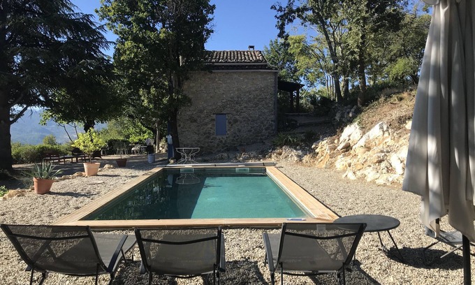 Condorcet Casa | Mazet provenzal en el corazón de los viñedos y colinas- Vista excepcional- Nyons-10P