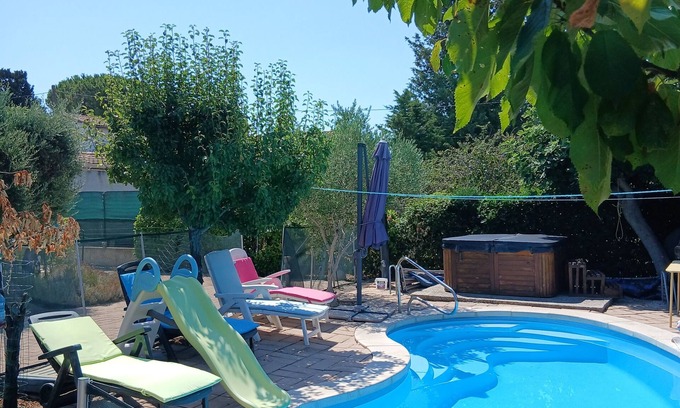 Morieres-les-Avignon Chalet De Esquí | Provence Bungalow Familiar 3 Pcs Piscina climatizada tranquila
