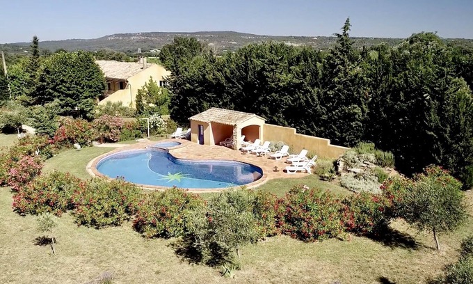 Suze-la-Rousse Casa | Provenza Le Mas des Lavandes - casa de vacaciones Tilleul con piscina, en plena naturaleza