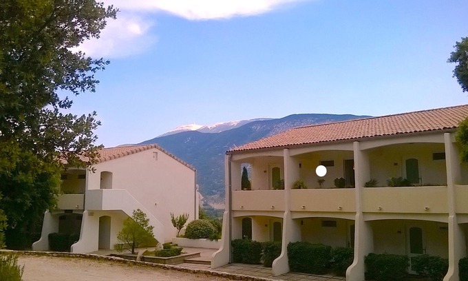 Mollans-sur-Ouveze Apartamento | Estudio con vista y piscina en Provence-Ventoux. Pas du Ventoux, Col de Veaux